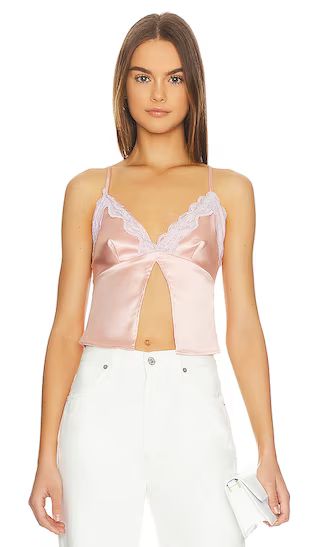 Hannah Lace Cami Top in Champagne Lavender | Revolve Clothing (Global)