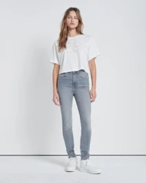 No Filter Ultra High Rise Skinny In Silver Moon | 7 For All Mankind