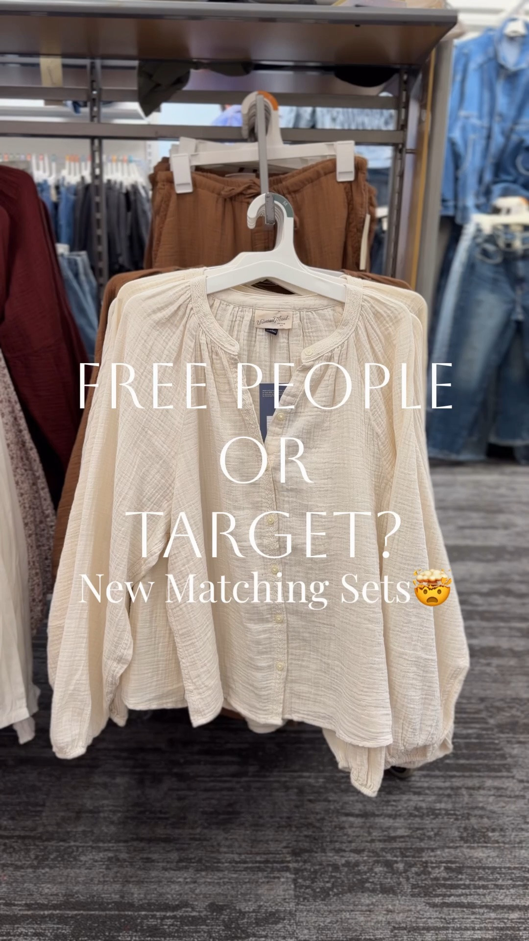 Target sets // brand new releases I’m currently obsessed with from Target!🤯 These matching sets are giving Free People minus the $$$ price tag! The perfect summer set that’s easy breezy, but that makes you feel put together! So light + airy! Looks and feels high-end!! Love the stitching details! The color options are such great neutrals! The perfect grab and go outfit I’ll wear on repeat! I love that the pull-on pants have pockets! The perfect coffee run outfit on vacation, for the beach as a coverup, or dress up with a wedge of date night! Mix and match, style as a set, or wear separately! Which color is your fave?👇🏻

#summerfashion #targetstyle #newattarget #targetfinds #newarrivals target set, matching set for summer, monochromatic outfit, vacation outfit beach, mom life outfit, SAHM outfit, free people inspired, matching set, everyday outfit, comfy matching set, vacation outfit, vacation style, beach outfit, resort wear, casual comfy style, casual outfit, everyday outfit, travel outfit, travel style, travel set, summer outfits 2026, set from target, affordable fashion, over 30 style, mom style, mom friendly, Target new arrivals, Target new release, Target spring fashion, Target women’s fashion, Target style, Target style finds, new Target drops, Target fashion finds, Target weekly finds, affordable spring outfits, spring outfit ideas, budget friendly fashion @Target

#LTKootd #LTKTravel #LTKWorkwear