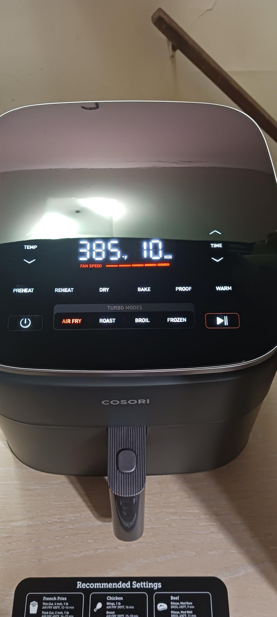 Cosori 9-in-1 TurboBlaze Air Fryer 6 Qt, Premium Ceramic Coating, 90°–450°F, Precise Heating ... | Amazon (US)