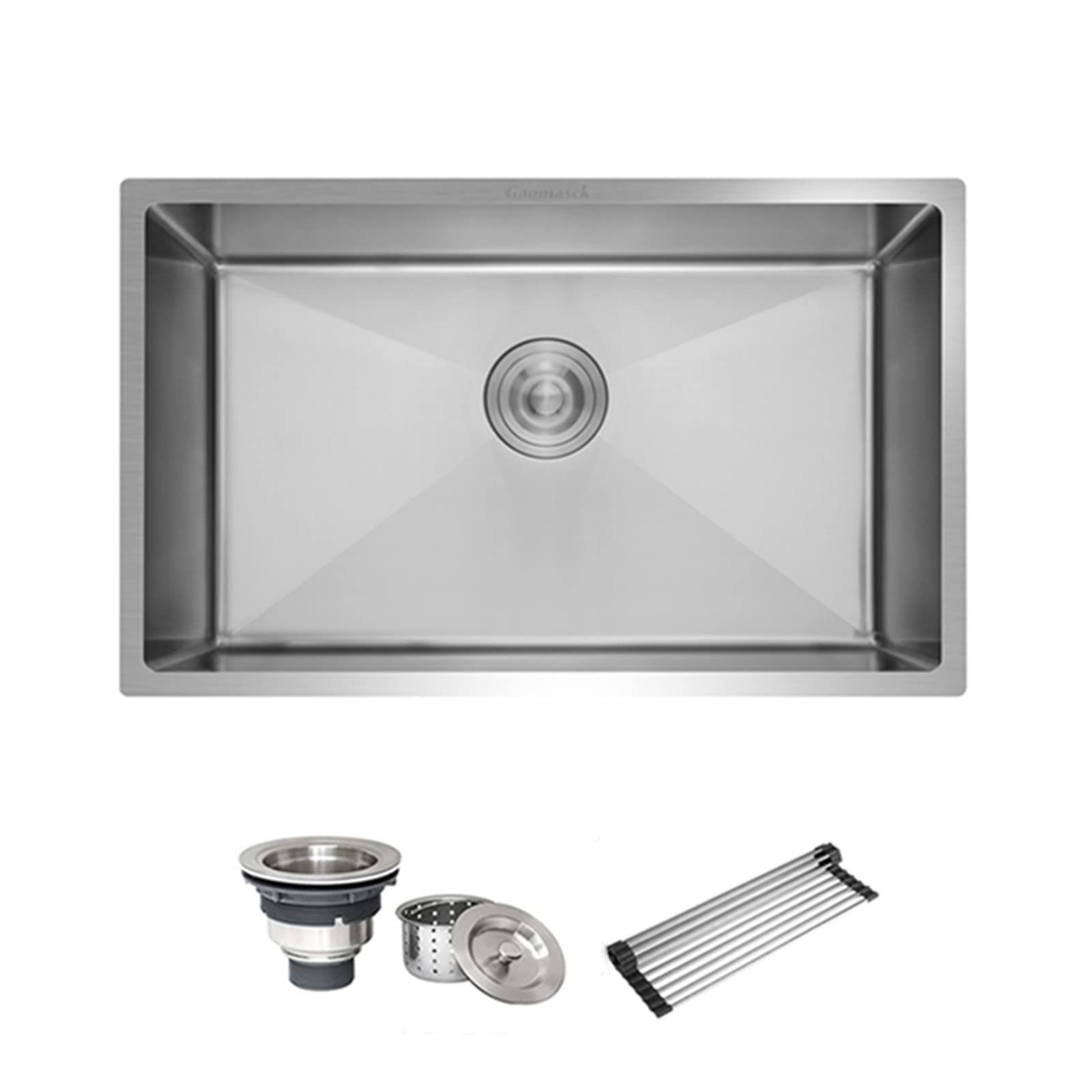 Kitchen Sink 30 Inch Undermount 16 Gauge Stainless Steel Kitchen Sink Single Bowl Workstation Sin... | Amazon (US)
