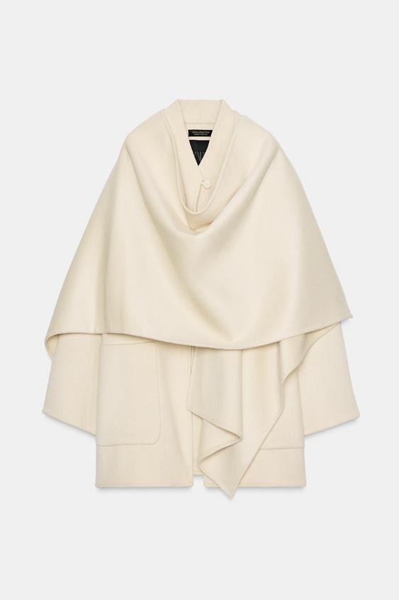 CAPPOTTO CAPE MISTO LANA ZW COLLECTION | Zara IT