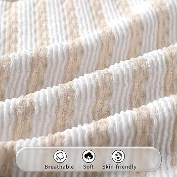 Happy Town Toddler Swimsuit Girl Solid Color Stripe One-Piece Baby Bathing Suits | Amazon (US)