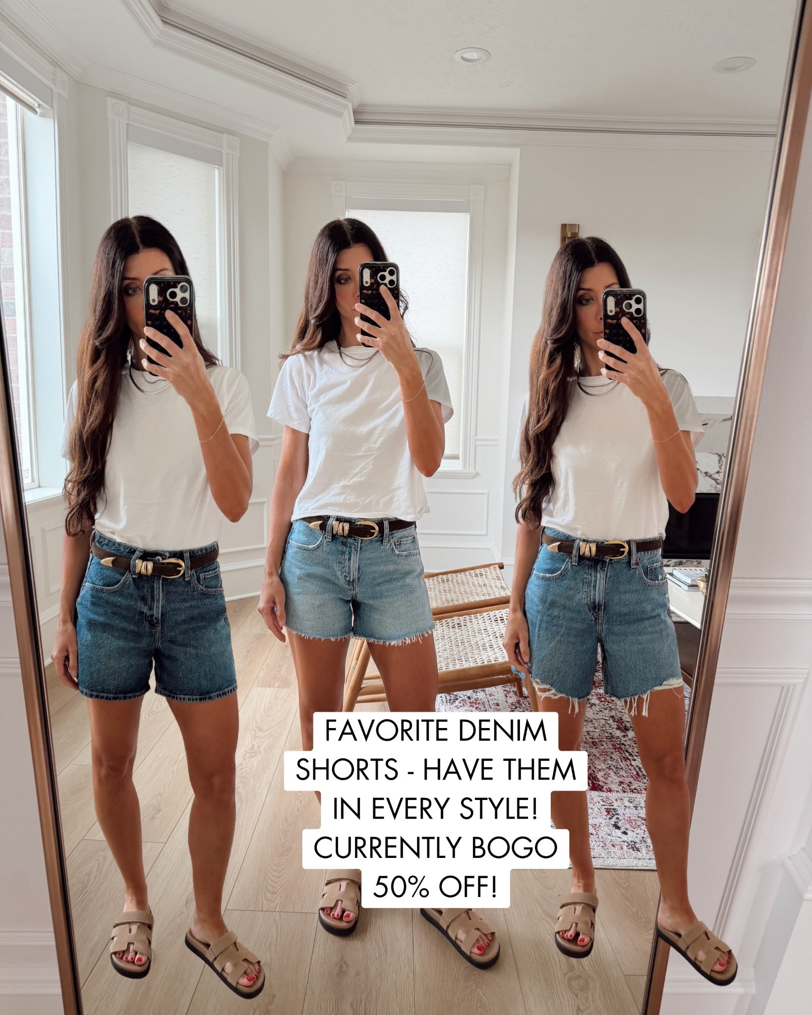 Love thede denim shorts from Abercrombie! I have the size 25 in all! 

#LTKootd #LTKmomlife #LTKSaleAlert