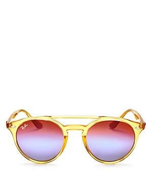 Ray-Ban Mirrored Round Sunglasses, 50mm | Bloomingdale's (US)