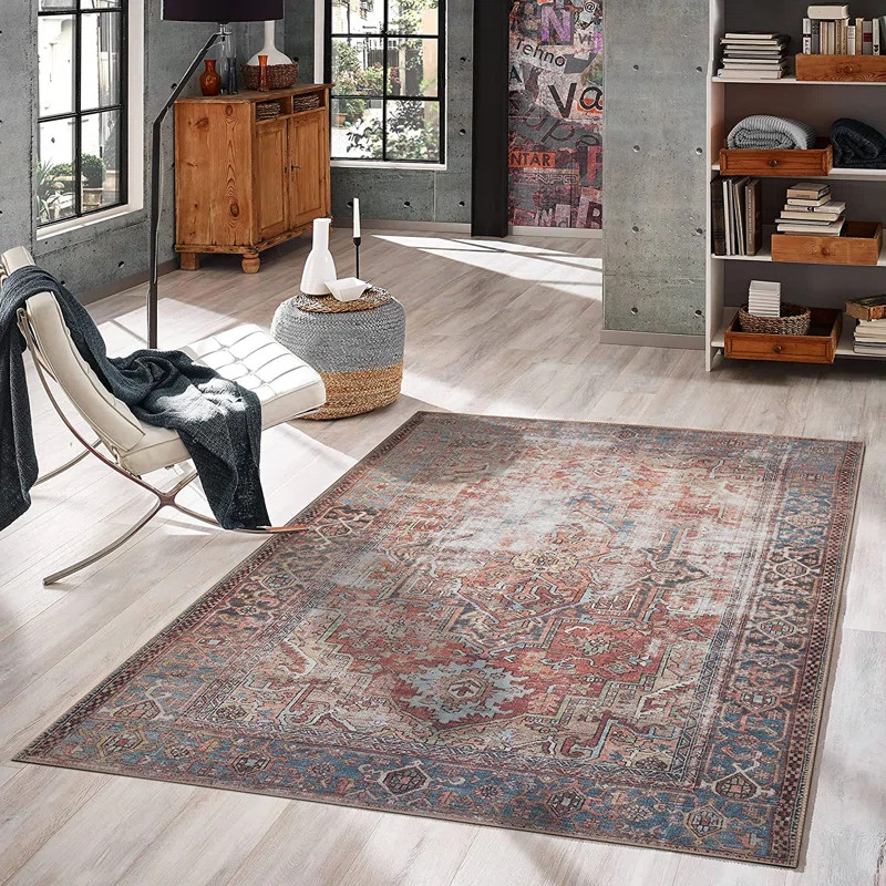 Quayshon Machine Washable Water And Dirt Proof Area Rug | Wayfair Professional