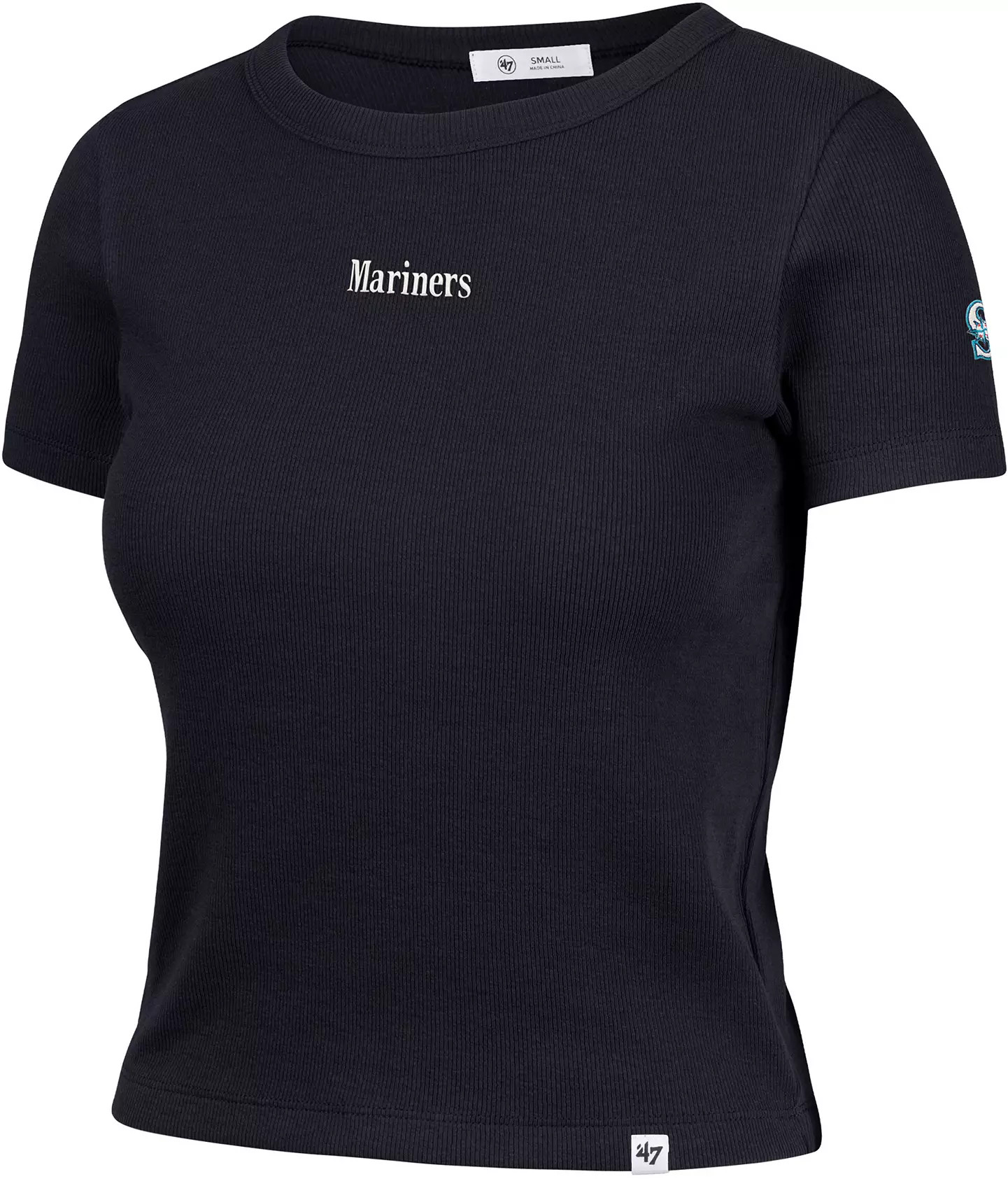 '47 Women's Seattle Mariners Navy With Love Baby Ribbed T-Shirt | DICK'S Sporting Goods