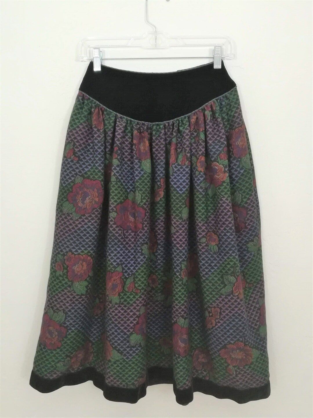 Vintage OSCAR De La RENTA Mid Length Floral Skirt Miss O - Etsy | Etsy (US)