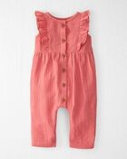 Organic Cotton Gauze Ruffle Jumpsuit | Carter's