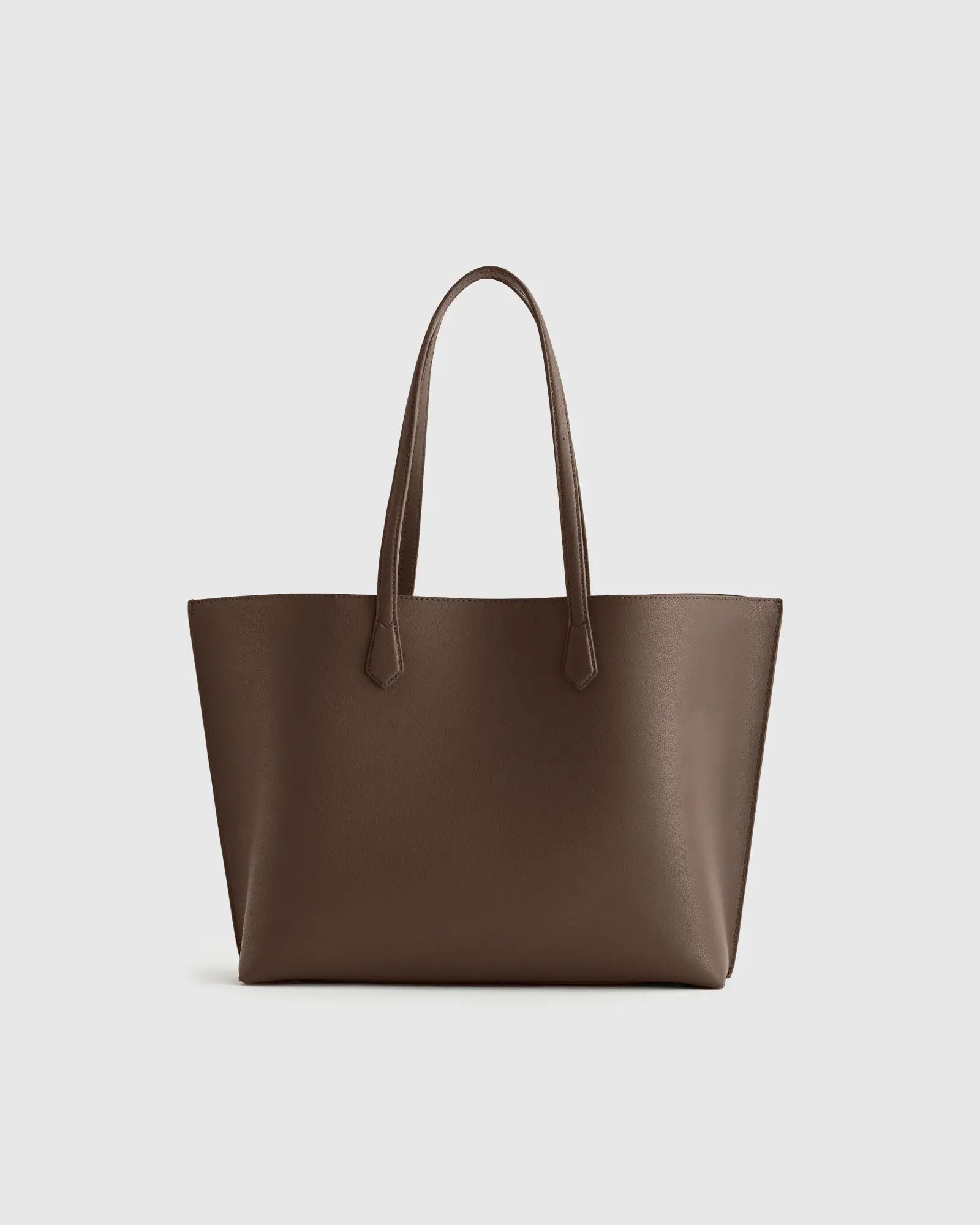 Italian Leather Triple Compartment Shopper Tote | Quince