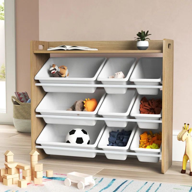 Eliseo Manufactured Wood Toy Organizer with Bins | Wayfair North America