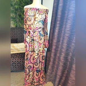Spy Zone Exchange Off the Shoulder Maxi Dress | Poshmark