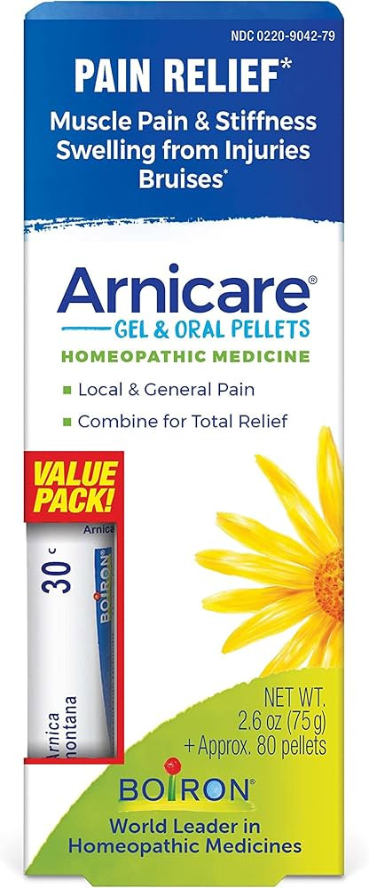 Boiron Arnicare Gel and Arnica 30c Value Pack for Pain Relief, Muscle Soreness, and Swelling from... | Amazon (US)