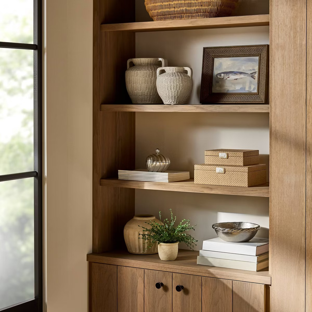 Woven Texture Ceramic Vase Cream - Threshold™ designed with Studio McGee | Target