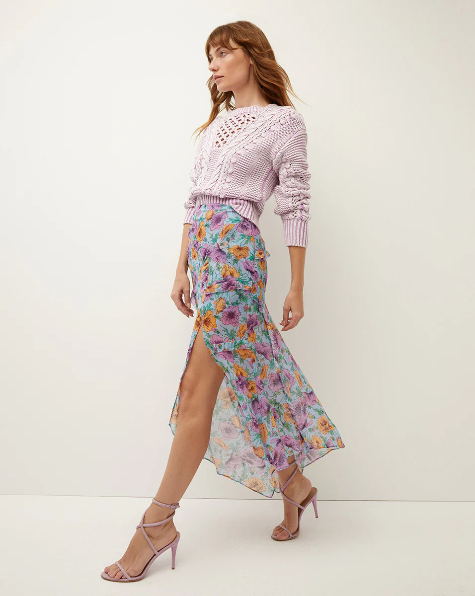Eleonora Floral-Print Skirt | Veronica Beard