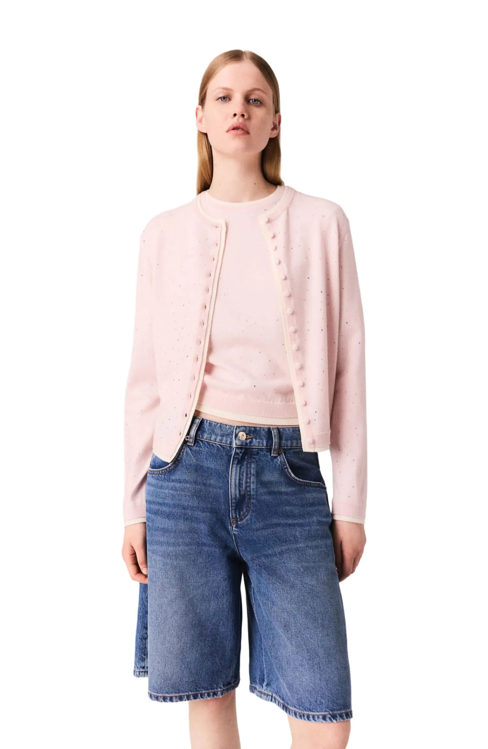 maje Knit embellished cardigan | Nordstrom | Nordstrom