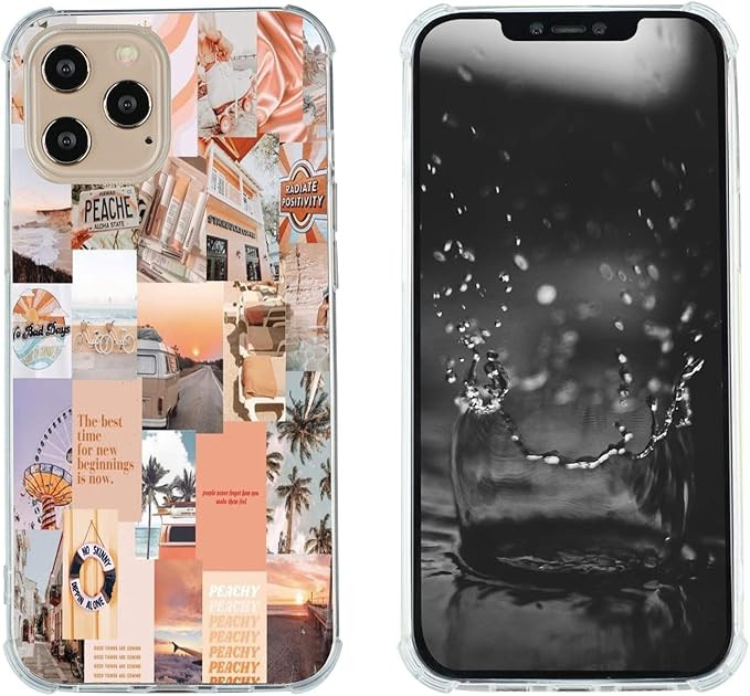 Arste Case for iPhone 12 Pro Max, Vintage Vibe Collage Aesthetic Retro The Best Time Slim Case TP... | Amazon (US)
