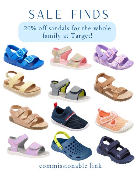 20% off sandals for the family at target this weekend! 

#LTKshoecrush #LTKkids #LTKsalealert
