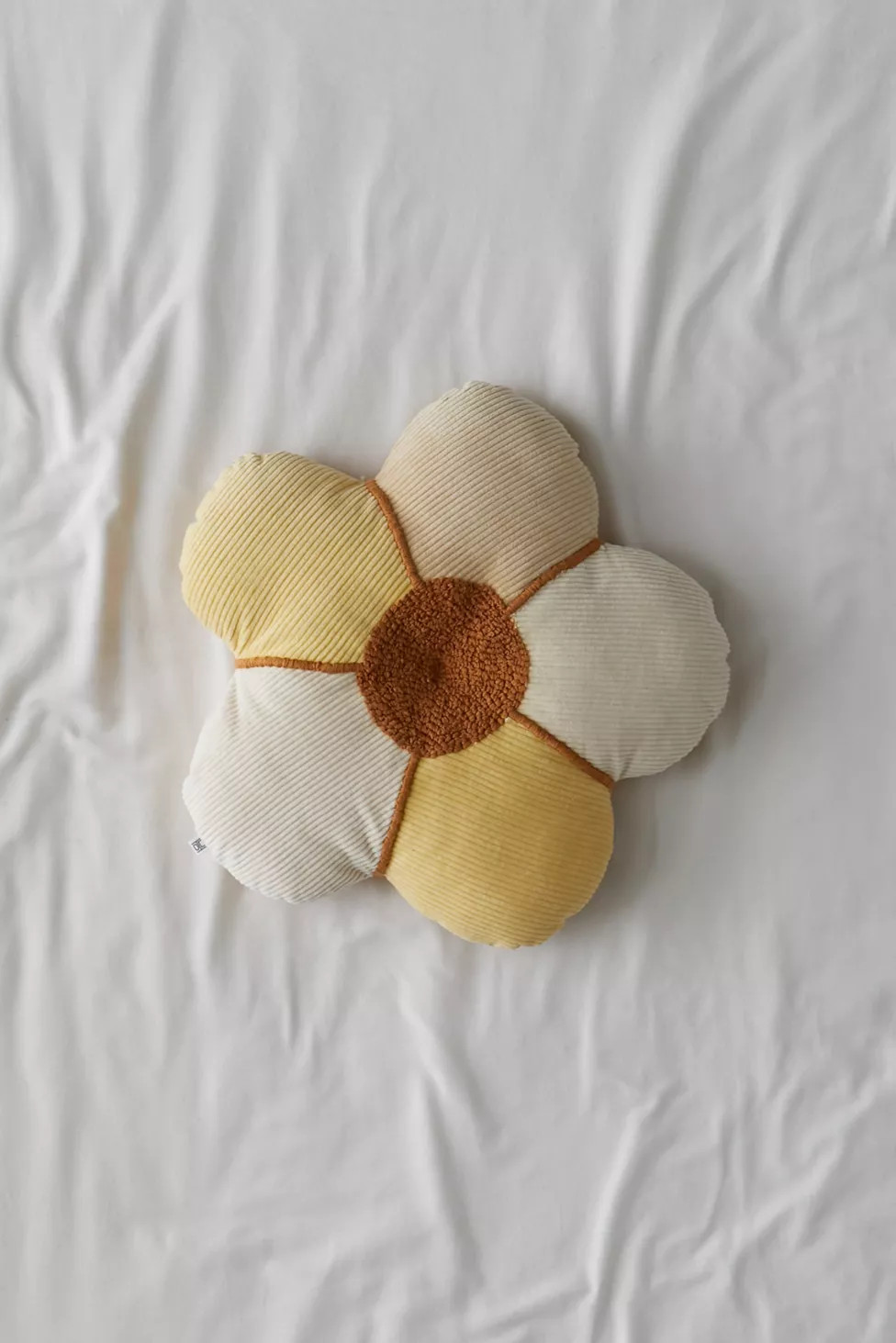 Flynn Corduroy Flower Throw Pillow | Urban Outfitters (US and RoW)