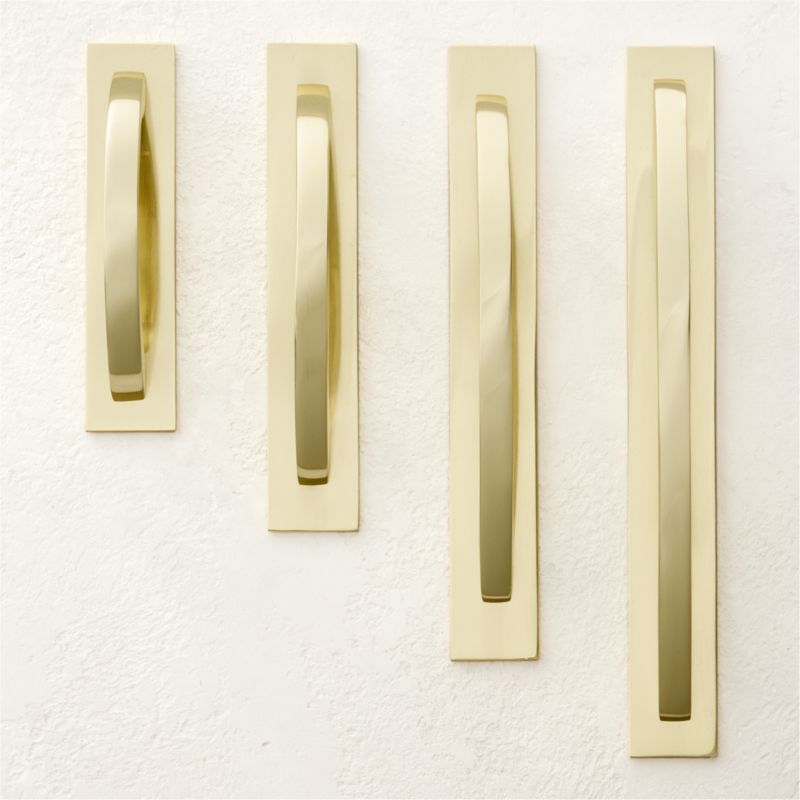 Petra Polished Brass Handles | CB2 | CB2