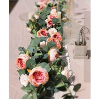 2, 3 Pcs Artificial Flowers Eucalyptus Garland Vintage Fake Flower Peony Rose Vine Greenery Decorati | Etsy (US)