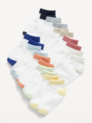 Unisex 10-Pack Ankle Socks for Toddler & Baby | Old Navy (US)