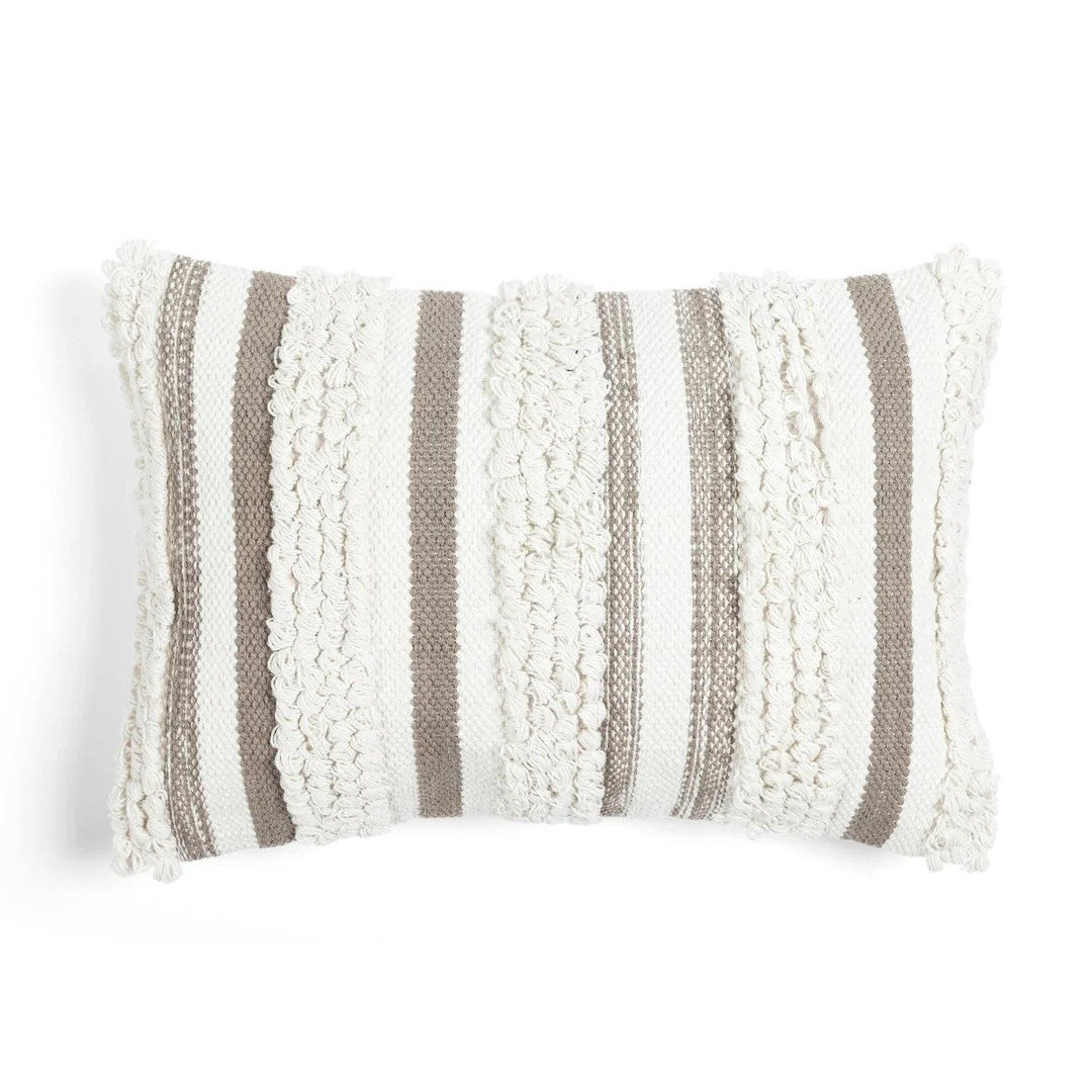 Bria Stripe Decorative Pillow Cover | Lush Decor