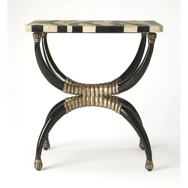 Burundi Rectangular Stone Side Table | Perigold