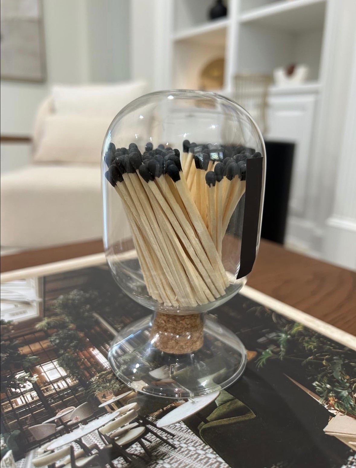 Glass matchstick holder 🔥 

#LTKHome
