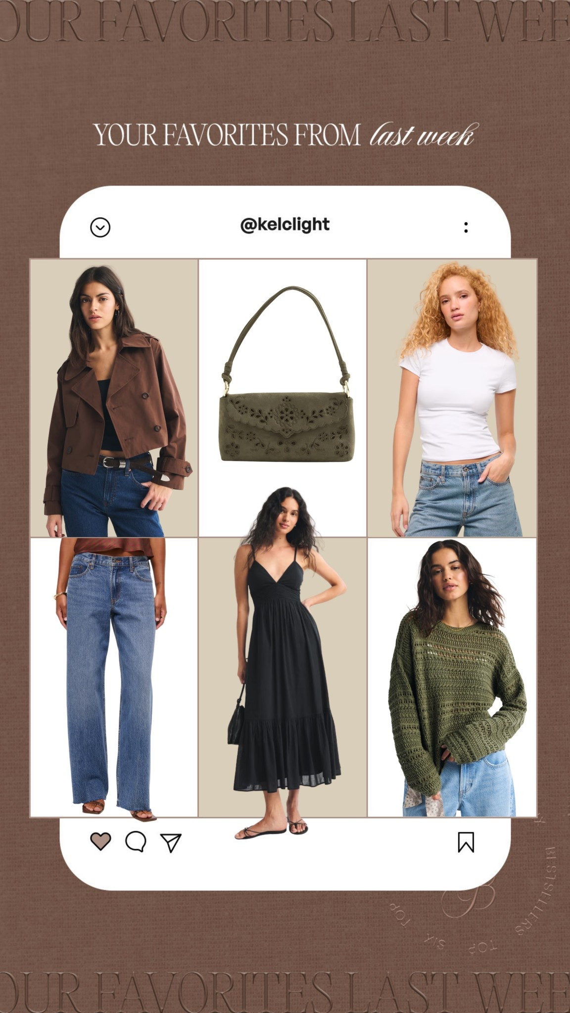 Your faves from last week! Everything is on sale at Abercrombie in the app with code AF20 🤎

#LTKSaleAlert #LTKSeasonal