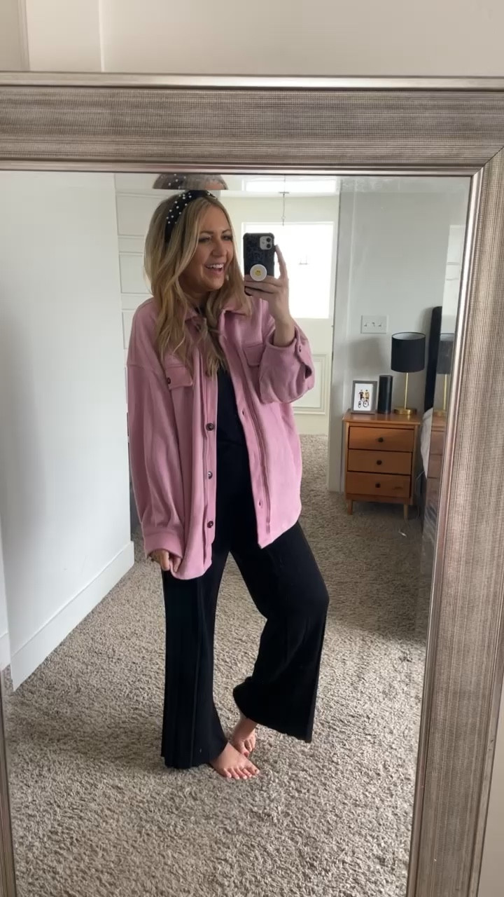comfy fall set paired with a cute pink shacket! A staple in your closet this fall! 

#LTKxPrime #LTKstyletip #LTKSeasonal