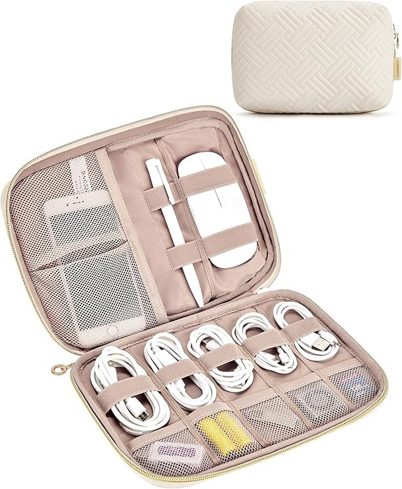BAGSMART Electronics Organizer Case - Travel Accessories for Women, Cord Organizer for Phone, SD ... | Amazon (US)