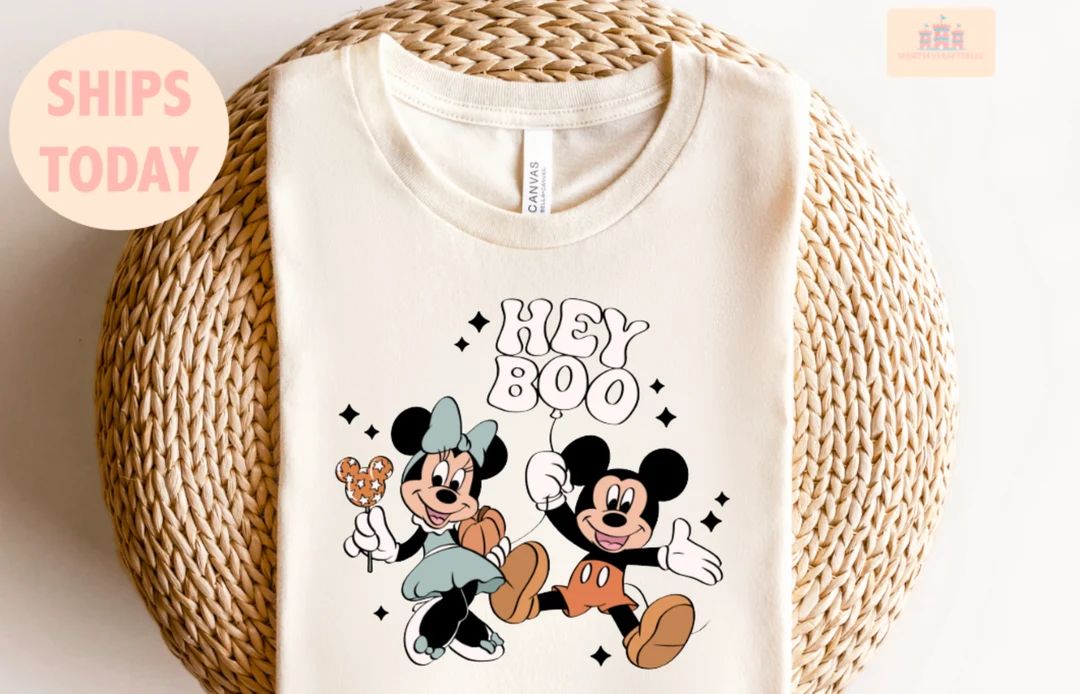 Hey Boo Mickey Halloween Shirt the Most Magical Place Fall - Etsy | Etsy (US)