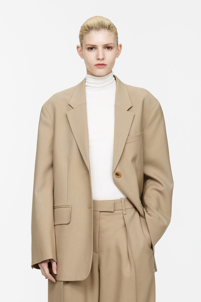Oversize-Wollblazer – Beige – Damen – ARKET DE | Arket EU