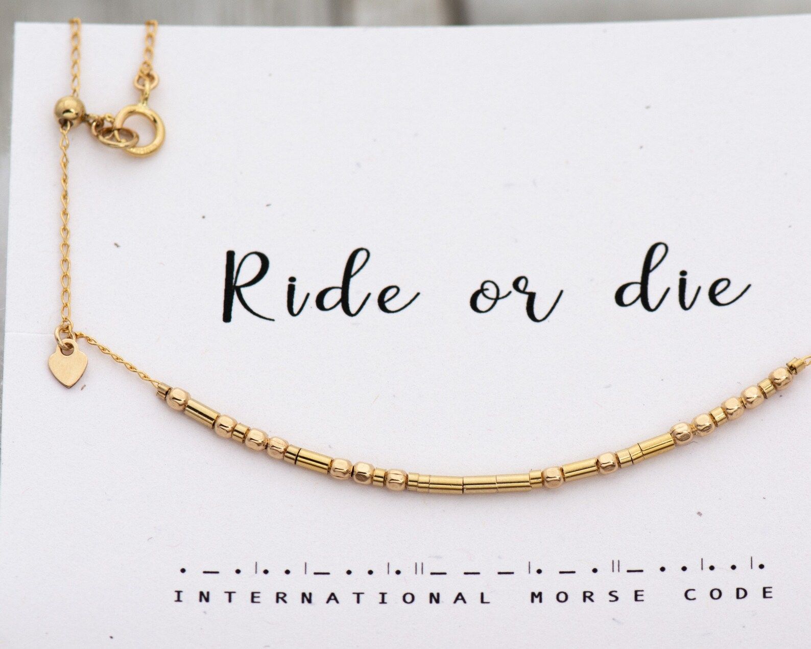 Ride Or Die Necklace Morse Code Necklace Ride or Die Custom | Etsy | Etsy (US)