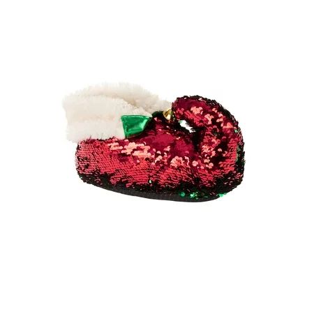 Holiday Time Women's Sequined Elf Slippers | Walmart (US)