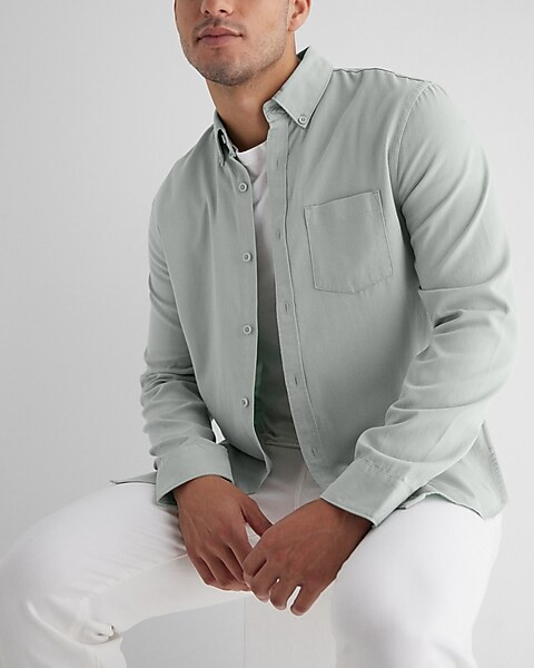 Solid Casual Shirt | Express