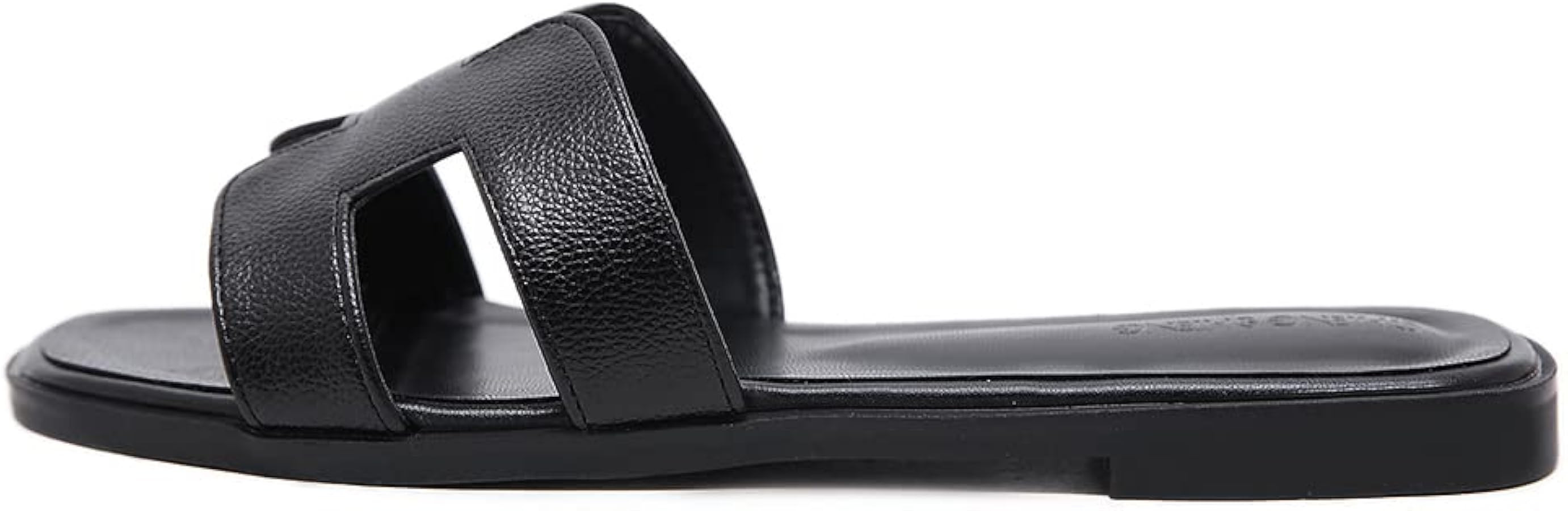 Stratuxx Kaze Womens Flat Sandals Flat Slide Sandals White,Black, Brown Flat Sandals Leopard | Amazon (US)