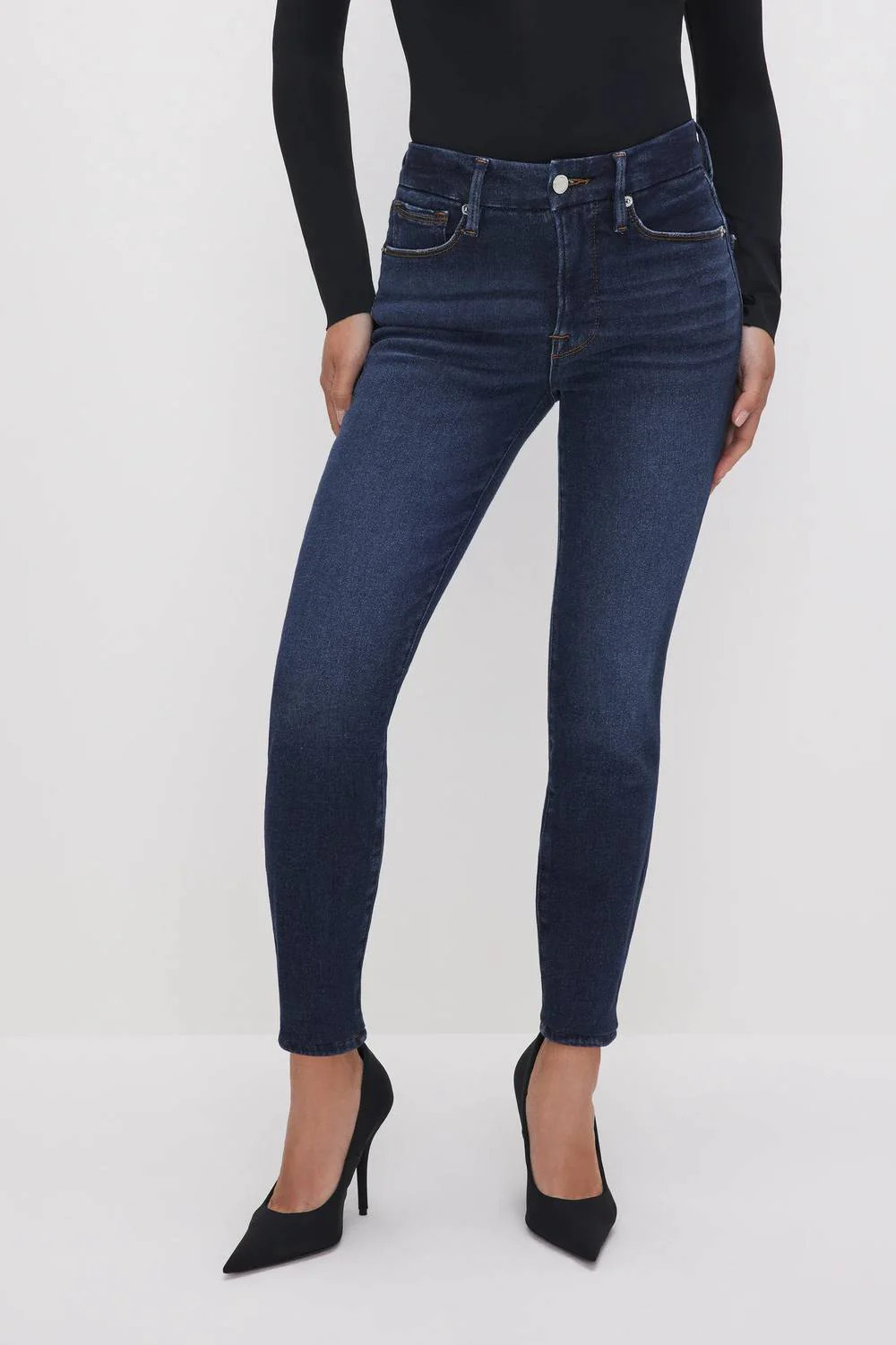 Good Petite Skinny Jeans In Dark Blue | Shop Simon