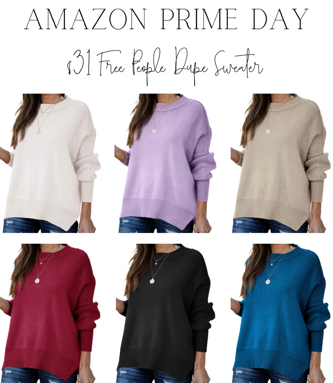 AMAZON PRIME DAY! Free People Sweater dupe on sale for $31! Comes in many colors & sizes! 
Amazon Prime Day / Amazon finds / fall fashion / sweaters / dupe

#LTKstyletip #LTKsalealert #LTKfit