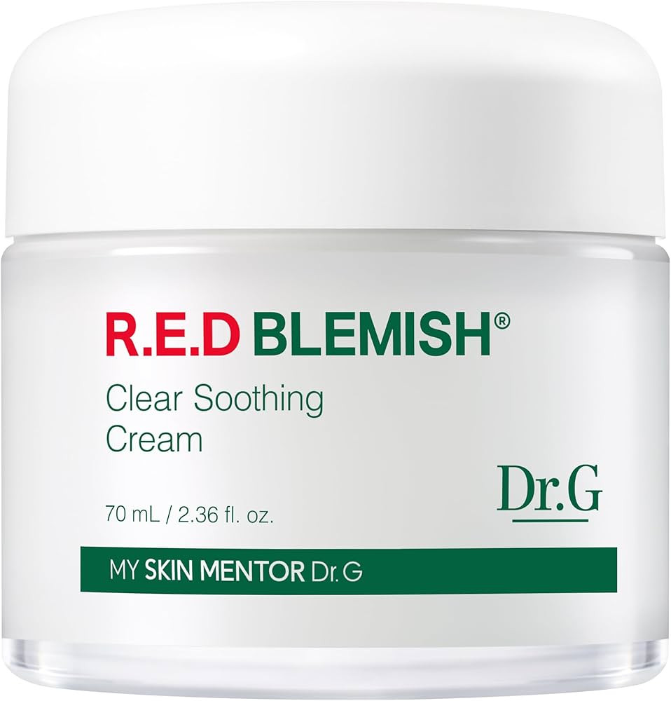 Dr.G Red Blemish Clear Soothing Cream, 70ml - Moisturizing Recovery Cream for Sensitive Acne-Pron... | Amazon (US)