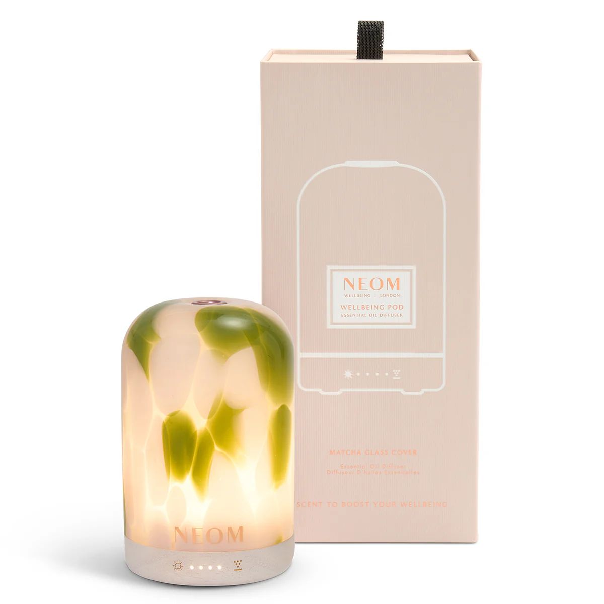 Wellbeing Pod Essential Oil Diffuser With Matcha Glass Cover | NEOM Organics