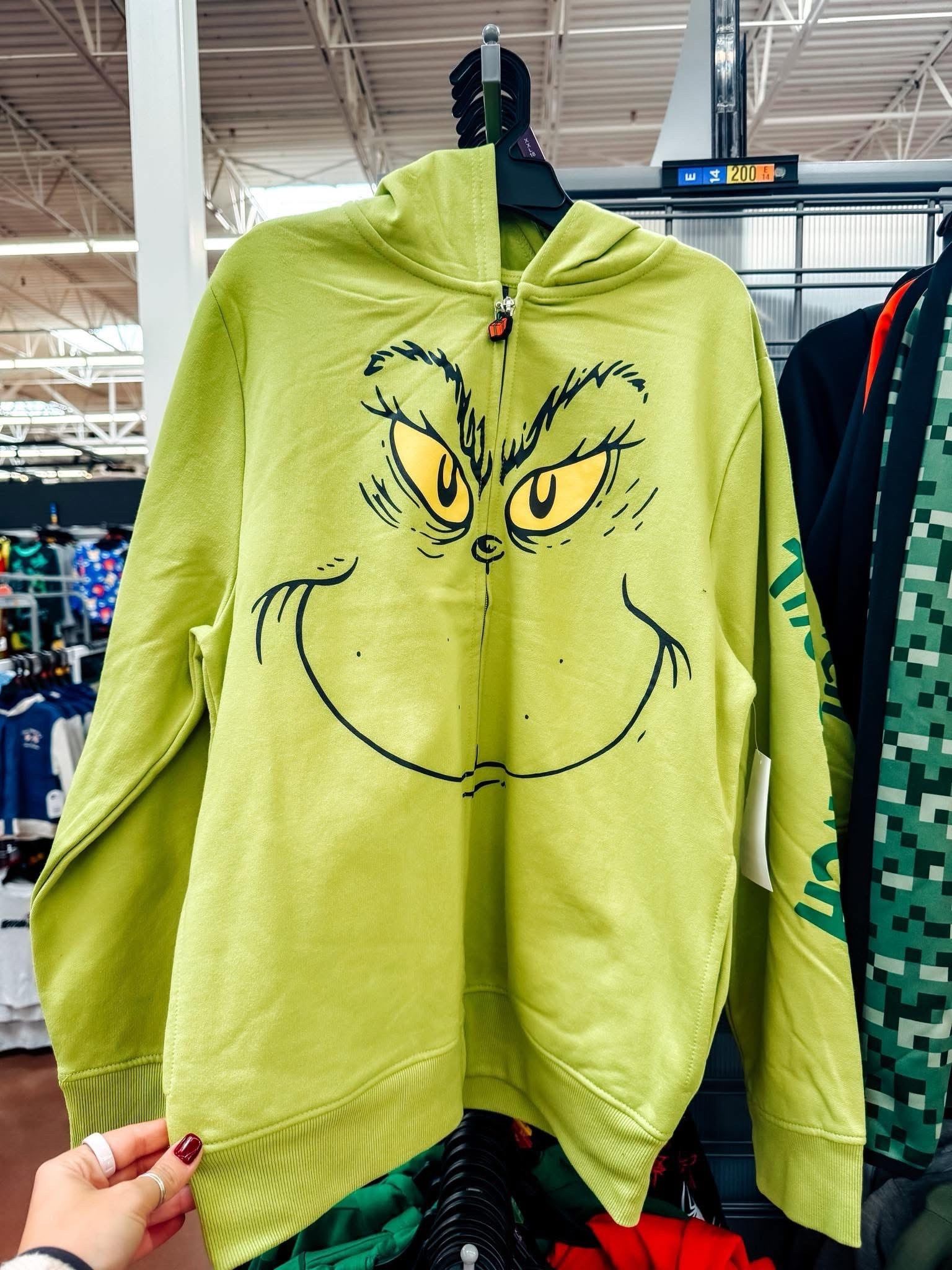 Walmart has a Grinch zip up jacket in the boys section! The hood even has the fuzzy grinch hair!! My boys NEED this! 💚

#walmart #WalmartFinds #thegrinch #thegrinchwhostolechristmas #kidsclothing #funfinds #giftideas #seasonal

#LTKKids #LTKHoliday #LTKootd