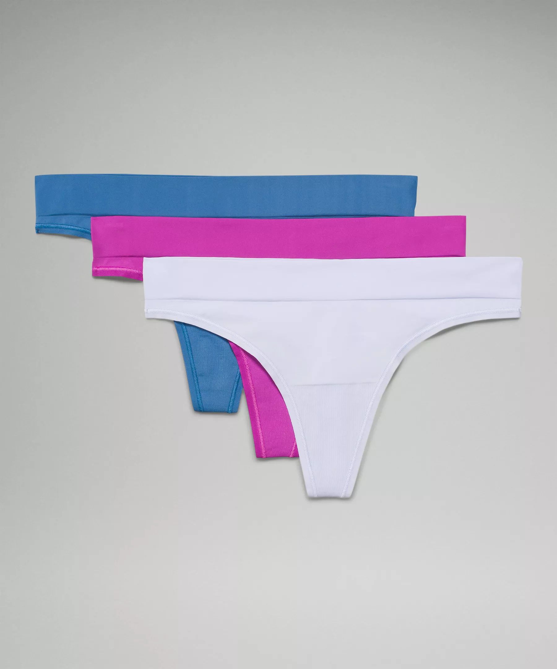 Seamless Mid-Rise Thong Underwear 3 Pack | Women's Underwear | lululemon | Lululemon (US)