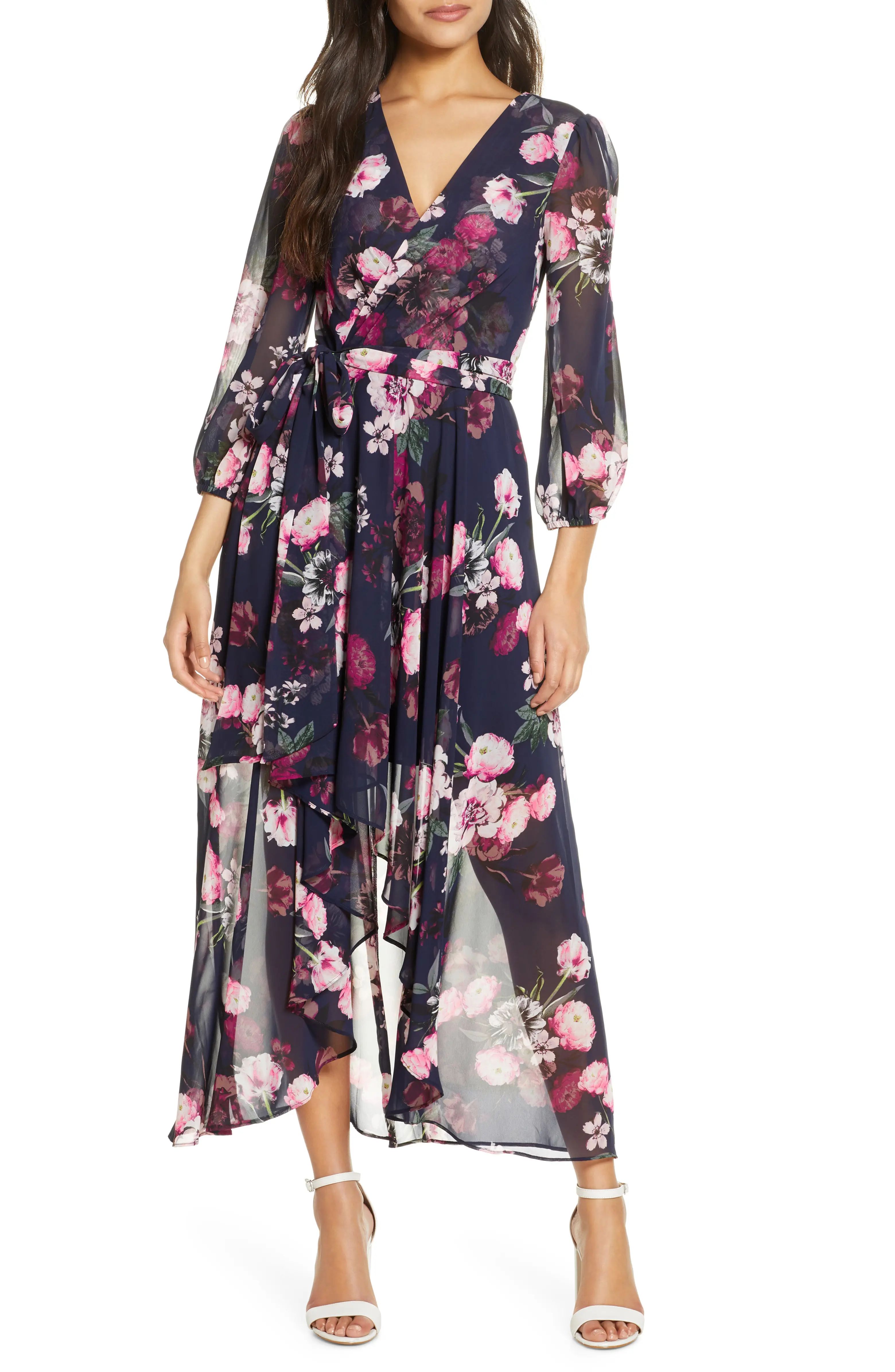 Flower Print High/Low Dress | Nordstrom