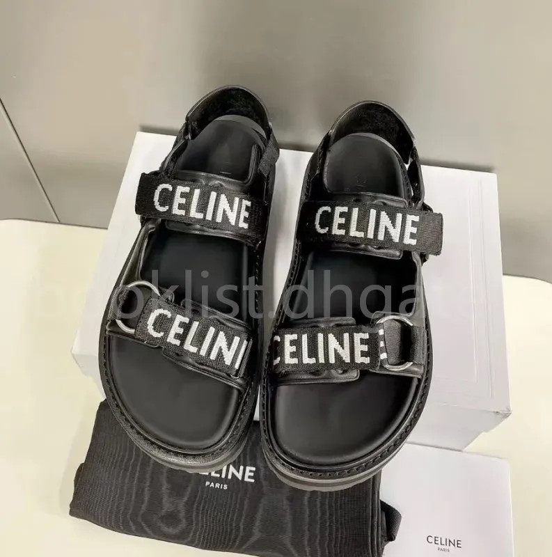 Dupe Celine Sandals Fashion Designer Real Leather Shoes For Women Size EU35 40 1:1 Top Quality Fr... | DHGate