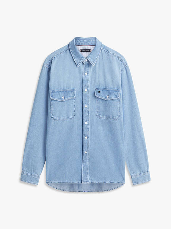 Relaxed Fit Faded Denim Shirt | Tommy Hilfiger UK