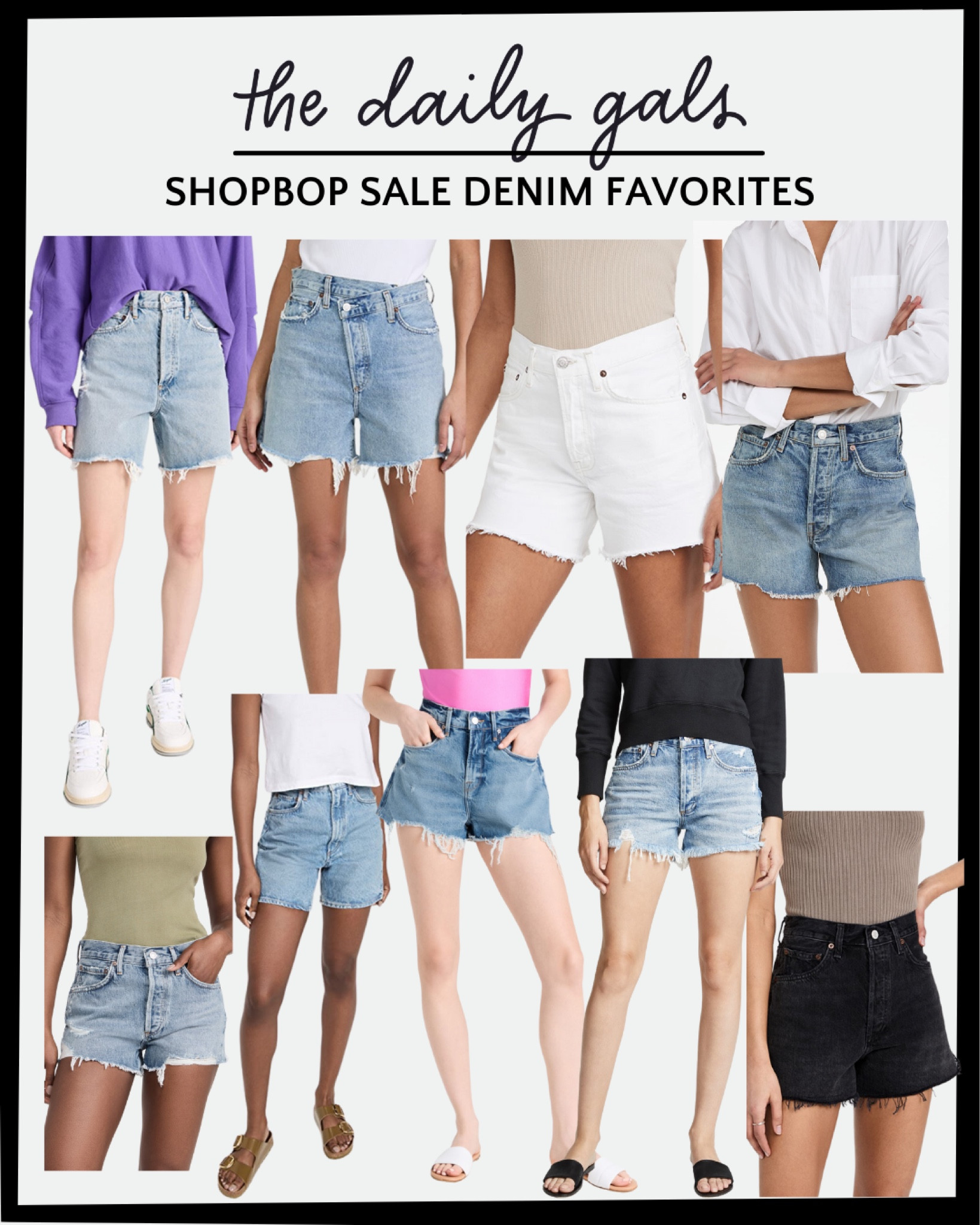 shopbop denim shorts