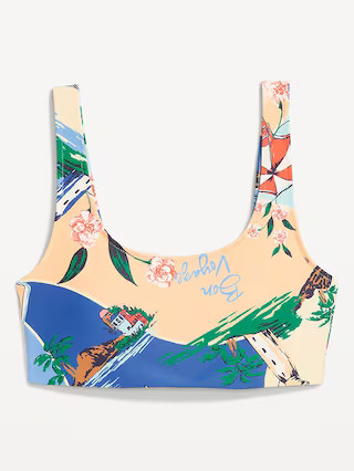 Matte Scoop-Neck Bikini Swim Top | Old Navy (US)