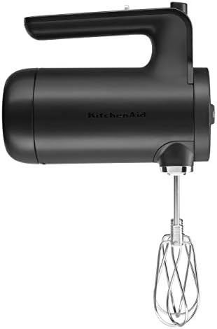 KitchenAid KHMB732BM Cordless Hand Mixer, 7 Speed, Black Matte | Amazon (US)